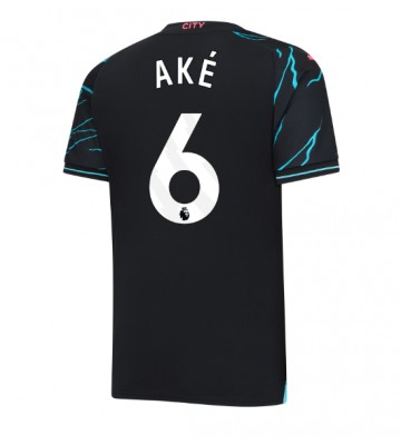 Manchester City Nathan Ake #6 Tercera Equipación 2023-24 Manga Corta